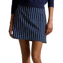 Load image into Gallery viewer, RLX Polo Golf Aim 17in Yarn-Dye Plt Wns Golf Skort - Ref Nvy/Crmc Wt/L
- 1