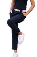 Load image into Gallery viewer, Jofit Belted Cropped Ankle Womens Golf Pants - Blk Black/16
- 1