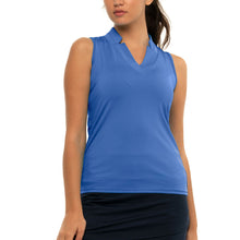 Load image into Gallery viewer, Lucky in Love Chi Chi Womens Golf Tank Top - BLUE MARINE 430/XL
 - 1