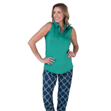 Load image into Gallery viewer, JoFit Sleeveless Womens Golf Polo 20 - Emerald/XL
- 1