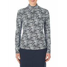 Load image into Gallery viewer, NVO Sports Lizzie 1/4  Zip Womens L/S Sun Shirt - 401 ICE BLUE/XL
 - 1