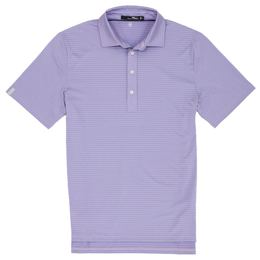 RLX Classic Feed Stripe Avenue Prpl Mens Golf Polo