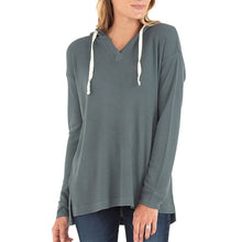 Load image into Gallery viewer, Free Fly Bamboo Waffle Womens Hoodie - BALSAM 101/L
- 5