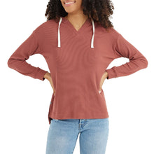 Load image into Gallery viewer, Free Fly Bamboo Waffle Womens Hoodie - ROSEWOOD 104/L
- 3