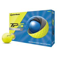 Load image into Gallery viewer, TaylorMade TP5 Yellow Golf Balls - Dozen - Yellow
- 1