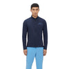 J. Lindeberg Robin Mid Layer Navy Melange Mens Full Zip Golf Jacket