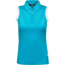 Load image into Gallery viewer, J. Lindeberg Lucie Beach Blue Womens SL Golf Polo - Beach Blue/XL
- 1