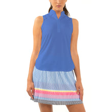 Load image into Gallery viewer, Lucky in Love Charger Womens Golf Tank Top - BLUE MARINE 430/XL
 - 6