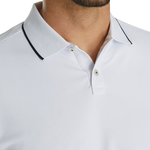 FootJoy Southern Living Solid White Mens Golf Polo