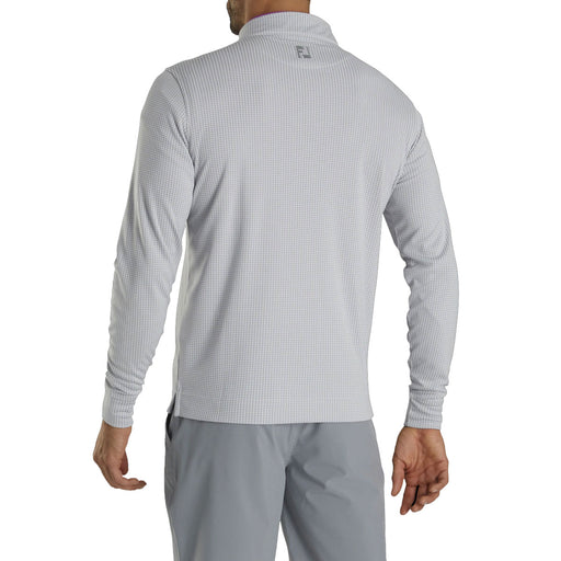 FootJoy Houndstooth Jacquard Grey Men Golf 1/4 Zip