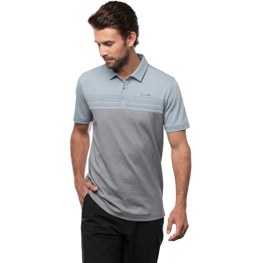 TravisMathew A Soiree Sight Heather Federal Blue Mens Golf Polo