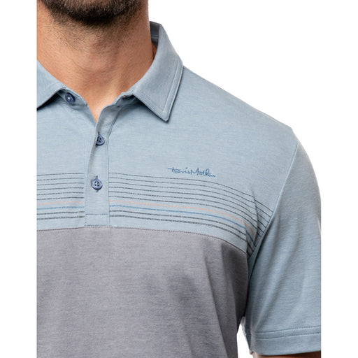 TravisMathew A Soiree Sight Blue Mens Golf Polo