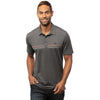 TravisMathew Beach Buzz Heather Black Mens Golf Polo