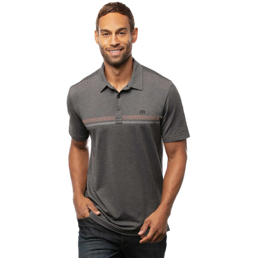TravisMathew Beach Buzz Heather BLK Mens Golf Polo