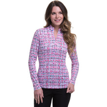 Load image into Gallery viewer, EP NY Floral Print Mock White Womens Golf 1/4 Zip
- 1