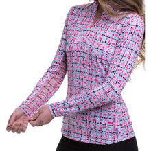 Load image into Gallery viewer, EP NY Floral Print Mock White Womens Golf 1/4 Zip
- 2