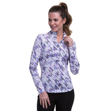 Load image into Gallery viewer, EP NY Texture Print White Mock Womens Golf 1/4 Zip
- 1