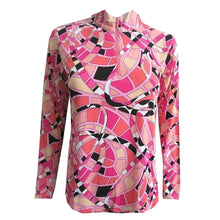 Load image into Gallery viewer, Gottex Zip Mock Life Womens Long Sleeve Sun Shirt - Portofina Pink/XL
- 2