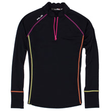 Load image into Gallery viewer, RLX Ralph Lauren Scallop Blk Womens Golf 1/4 Zip
- 1