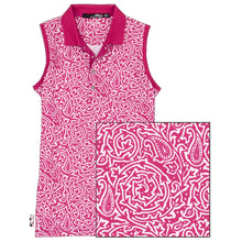Load image into Gallery viewer, RLX Ralph Lauren Print Airflow Pk Womens Golf Polo - Arub Pk Blc Vin/L
- 1