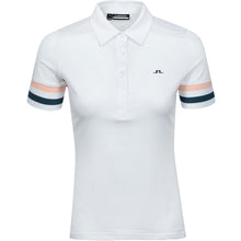 Load image into Gallery viewer, J. Lindeberg Stella White Womens Golf Polo
- 1