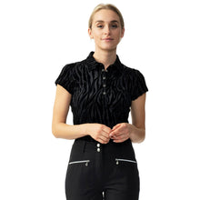 Load image into Gallery viewer, Daily Sports Blanche Blk Wmn Cap Sleeve Golf Polo
- 1
