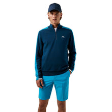 Load image into Gallery viewer, J. Lindeberg Avi Windbreaker Blue Men Golf Sweater - MAJOLCA BL O363/XL
- 1