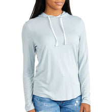 Load image into Gallery viewer, Free Fly Bamboo Lightweight Shore Blu Women Hoodie - BAY BLUE 404/L
- 1
