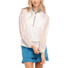 Load image into Gallery viewer, Lucky in Love Nothin But Net Wht Wmn Golf Pullover
- 1