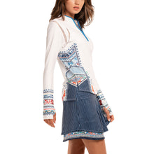 Load image into Gallery viewer, Lucky in Love Playing Paradis Blue Wmns Golf Shirt
- 2