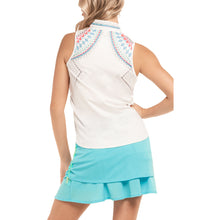Load image into Gallery viewer, Lucky in Love Quick Sand White Womens SL Golf Polo
- 3