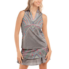 Load image into Gallery viewer, Lucky in Love Desert Vibes Notch Wmns SL Golf Polo - ECLIPSE2 048/XL
- 1