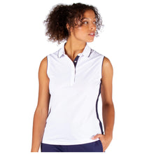 Load image into Gallery viewer, NVO Basia White Womens Sleeveless Golf Polo - WHITE 100/L
- 1