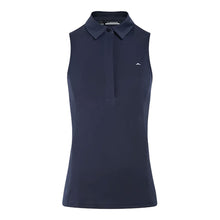 Load image into Gallery viewer, J. Lindeberg Dena Womens Sleeveless Golf Polo - NAVY 6666/L
- 1