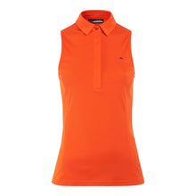 Load image into Gallery viewer, J. Lindeberg Dena Womens Sleeveless Golf Polo - TANGERINE G016/L
- 3