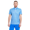 Redvanly Hewes Colbalt Sky Blue Mens Golf Polo