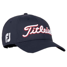 Load image into Gallery viewer, Titleist Player Perform Star Stripe Mens Golf Hat - NVY/WHT/RED 416
- 1
