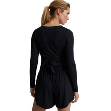 Load image into Gallery viewer, Varley Carolyn Black Womens Long Sleeve Wrap Shirt
- 2
