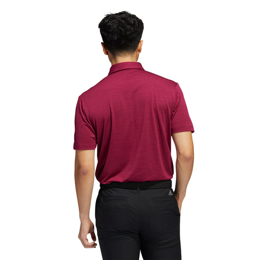 Adidas Space-Dyed Striped Mens Golf Polo