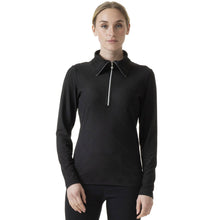 Load image into Gallery viewer, Daily Sports Floy Roll Neck Womens Golf 1/2 Zip - BLACK 999/L
- 1