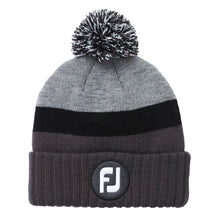 Load image into Gallery viewer, FootJoy Winter Knit Pom Pom Unisex Golf Beanie - Charcoal
- 2