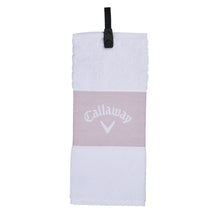 Load image into Gallery viewer, Callaway Tri-Fold Golf Towel - Mauve/White
- 2
