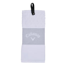 Load image into Gallery viewer, Callaway Tri-Fold Golf Towel - White
- 5