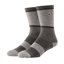 Load image into Gallery viewer, Cuater by TravisMathew Baja Crew Socks - Hthr Gry Pnstrp/One Size
- 1