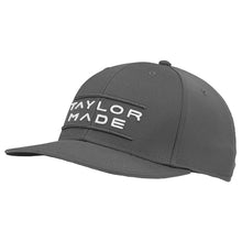 Load image into Gallery viewer, TaylorMade Stretchfit Flatbill Mens Golf Hat - Charcoal
- 3