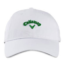 Load image into Gallery viewer, Callaway Heritage Twill St. Paddys Hat - White/Kelly Grn
- 1