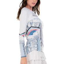 Load image into Gallery viewer, Lucky in Love Snake Point Womens LS Golf Shirt
- 2