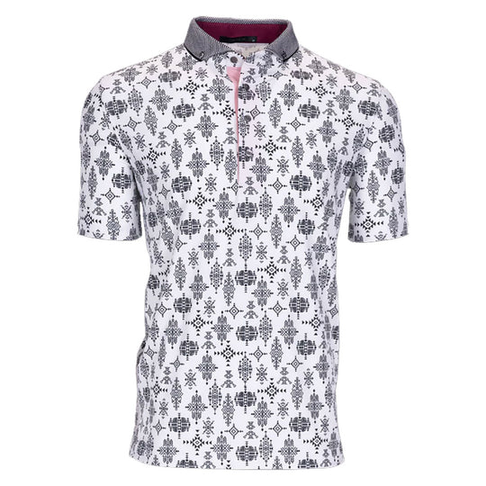 Greyson Spirit World Arctic Mens Golf Polo