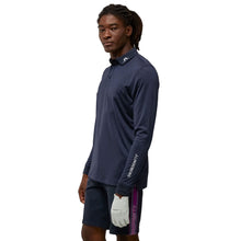 Load image into Gallery viewer, J. Lindeberg Tour Tech Mens Long Sleeve Golf Polo - NAVY MEL 6881/XL
- 1