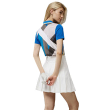 Load image into Gallery viewer, J. Lindeberg Antonia Print Blue Grey Wmn Golf Polo
- 2